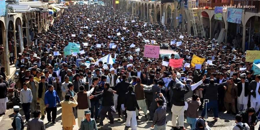 The statement of the Bamyan People's Protest in regard to the 500 KV Electricity plan (regarding its diversion from its primary route (Bamyan-Maidan Provinces)