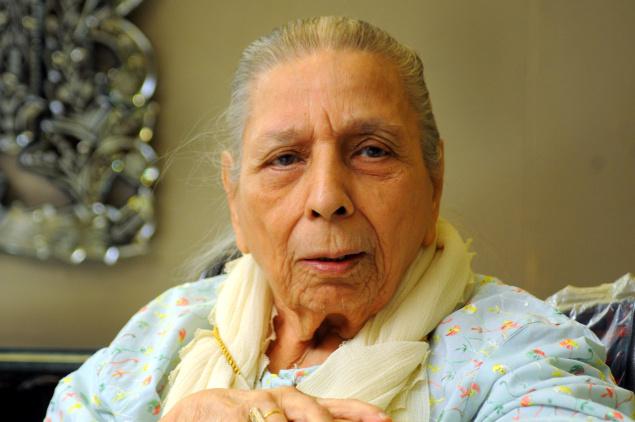Shamshad Begum during an interaction with The Hindu on June 9, 2009. Photo: Mohammed Yousuf